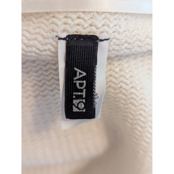 Apt. 9 Cream Open-Front Sleeveless Cardigan Vest With Fringe Hem - Picture 4 of 5